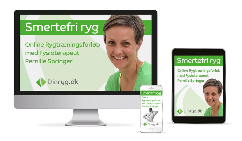 Smertefri ryg online rygtræning med Pernille Springer