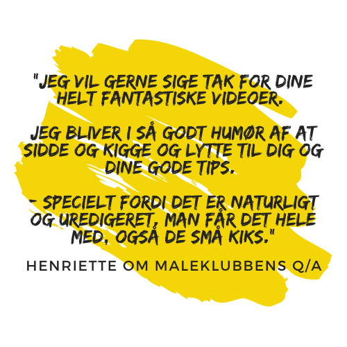 Henriette om Maleklubbens Q/A