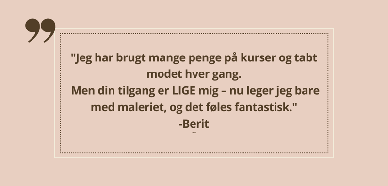 Berit om maleklubben