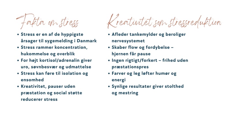 Fakta om stress kreativiteten som stressreduktion