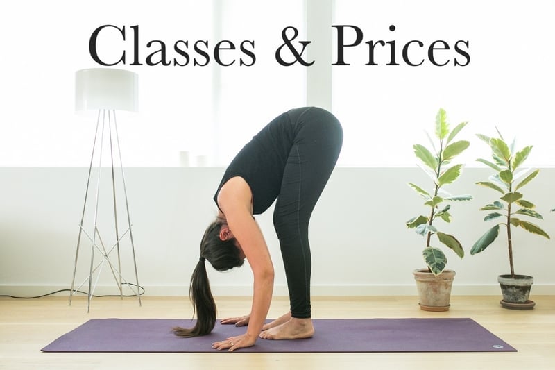 Classes and Prices Yoga