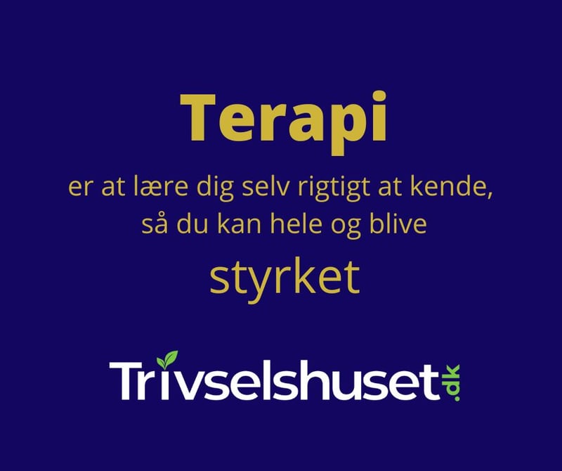 Terapi hjælper dig hos Trivselshuset.dk